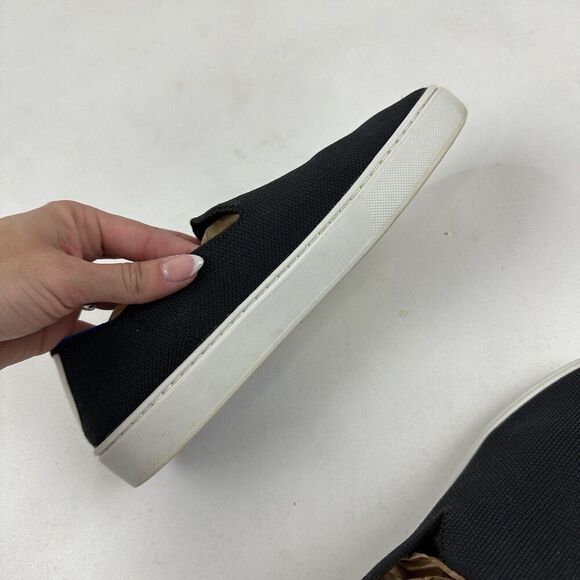 ROTHY'S Black Original Slip On Sneakers Sz 6.5 Washable Knit Recycled Materials - Picture 8 of 12